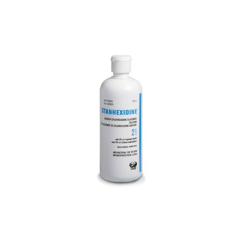 Stanhexidine solution aqueuse chlorexidine 2% et alcool 4%