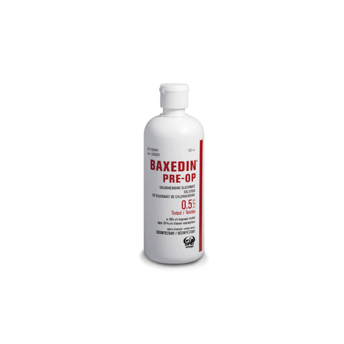 Baxedin Pre-op chlorhexidine 0.5% et alcool 70%