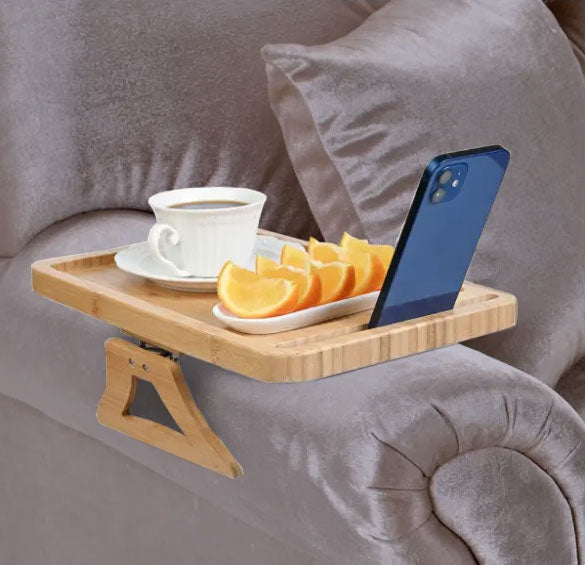 Table-plateau à clipser en bambou