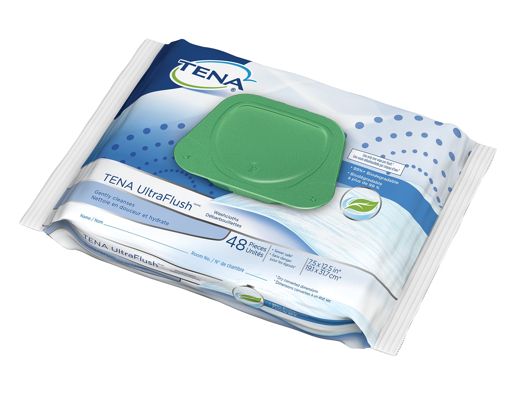 TENA ProSkin Plastic-Free Wet Wipes Lingettes - Dimensions 30 x 20 cm TENA ProSkin Plastic-Free Wet Wipes Lingettes - Dimensions 30 x 20 cm