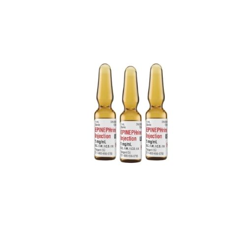 Solution Épinéphrine, injection USP1mg/ml 10x1ml ampoule